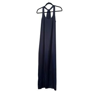 BCBGMAXAZRIA Black silk maxi dress XXS Prom slip dress open back